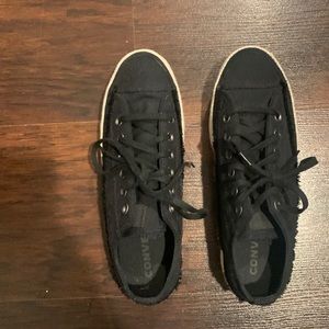 Black converse espadrilles